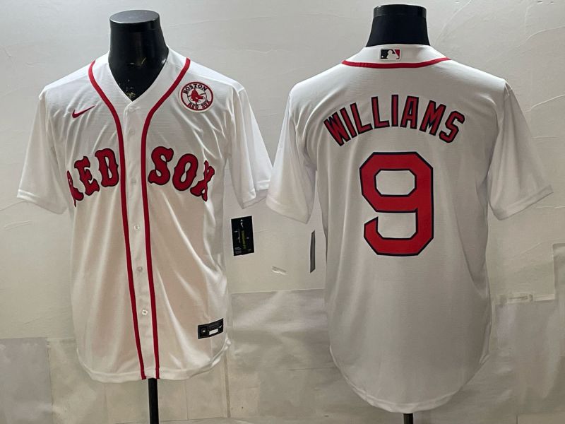 Men 2026 Boston Red Sox #9 Williams White Game Nike MLB Jersey style 005